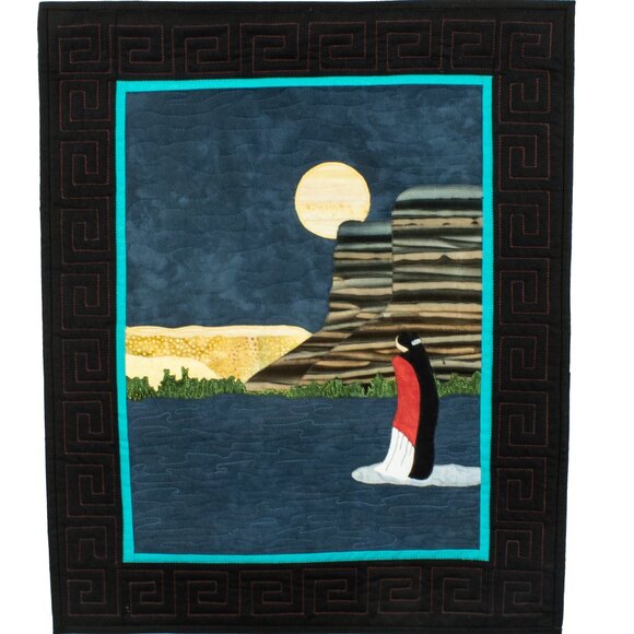 Navajo Moon Art Quilt - Picture 1 of 1